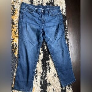 J. Jill Women's Straight Leg Jeans in Deep Blue